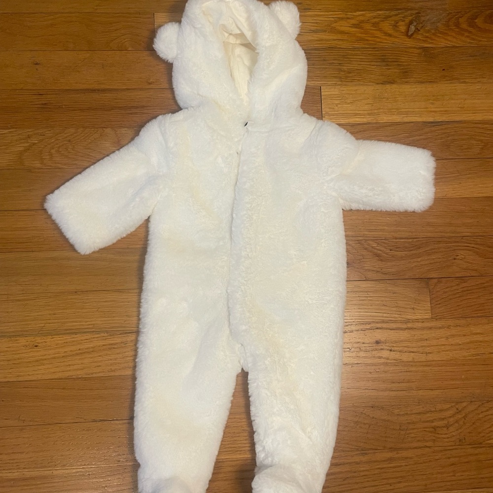 Janie and Jack Faux Fur Hooded Winter Suit - 0-3M